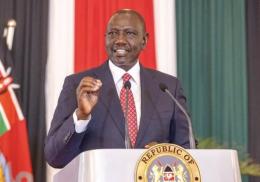 File Image of President William Ruto at Eldoret State Lodge.